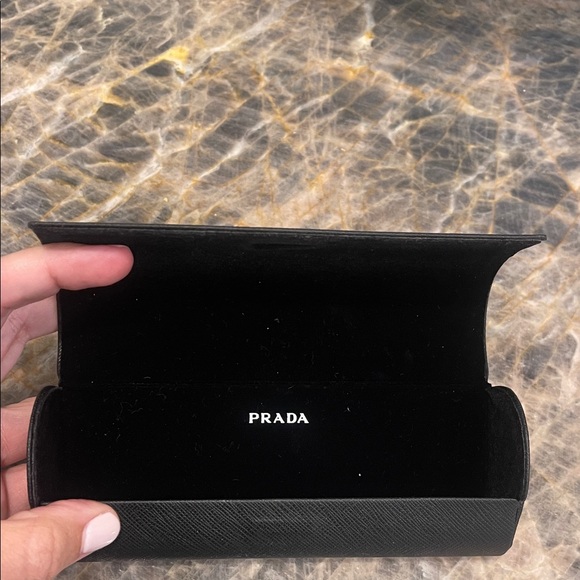Prada Textured Black Eyewear Case - Picture 2 of 2